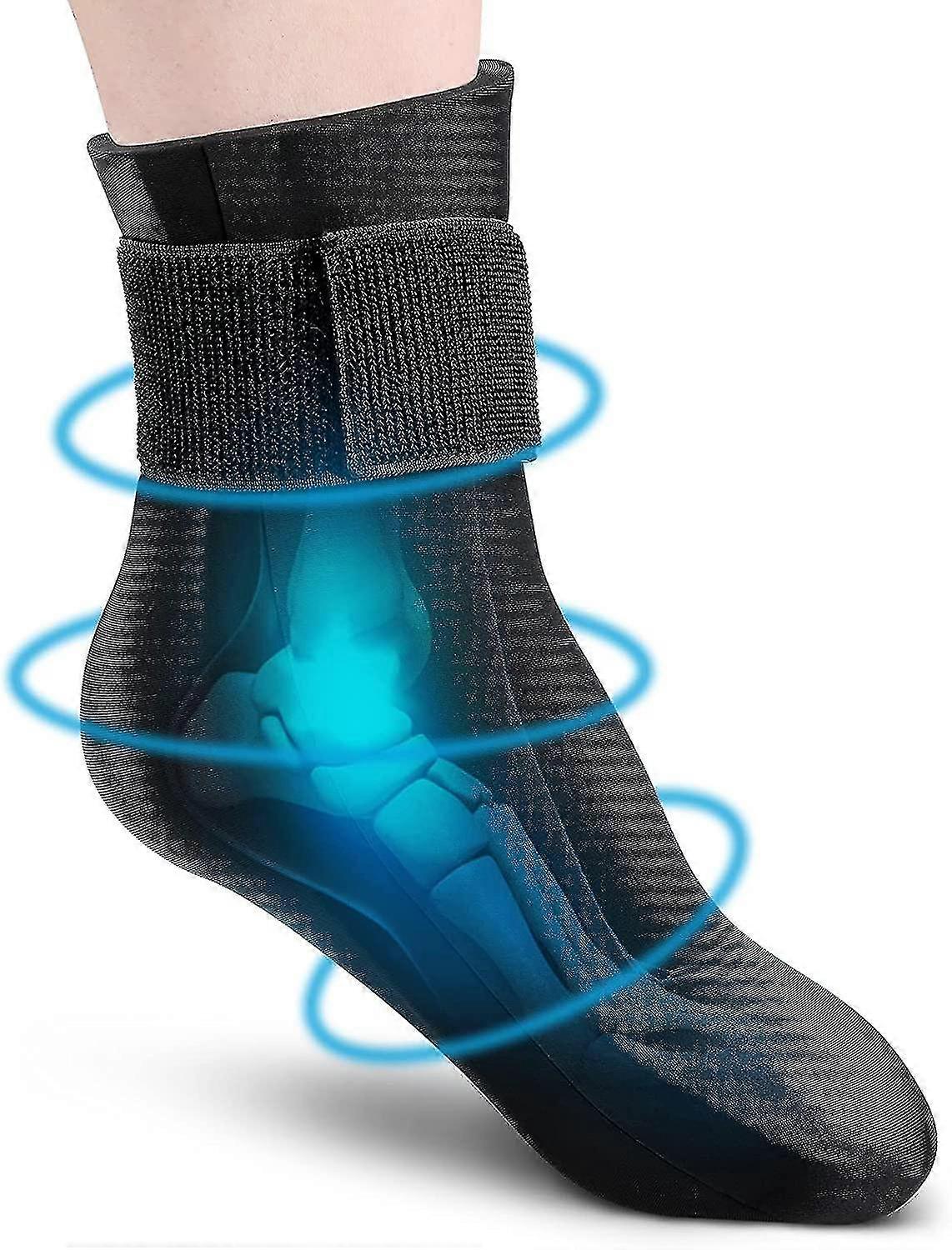 Reusable Gel Cold Therapy Sock For Hot & Cold Therapy, Ankle Foot Ice Pack Wrap For Injuries, Instant Pain Relief For Achilles