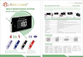 Accu-Answer isaw Multi-Monitoring Device System for Cholesterol - Blood Glucose Level - Hemoglobin - Uric Acid
