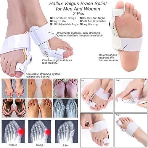 Bunion Support Corrector Belt, Ultra Thin Thumb Corrector Day and Night for Women Men Right and Left
