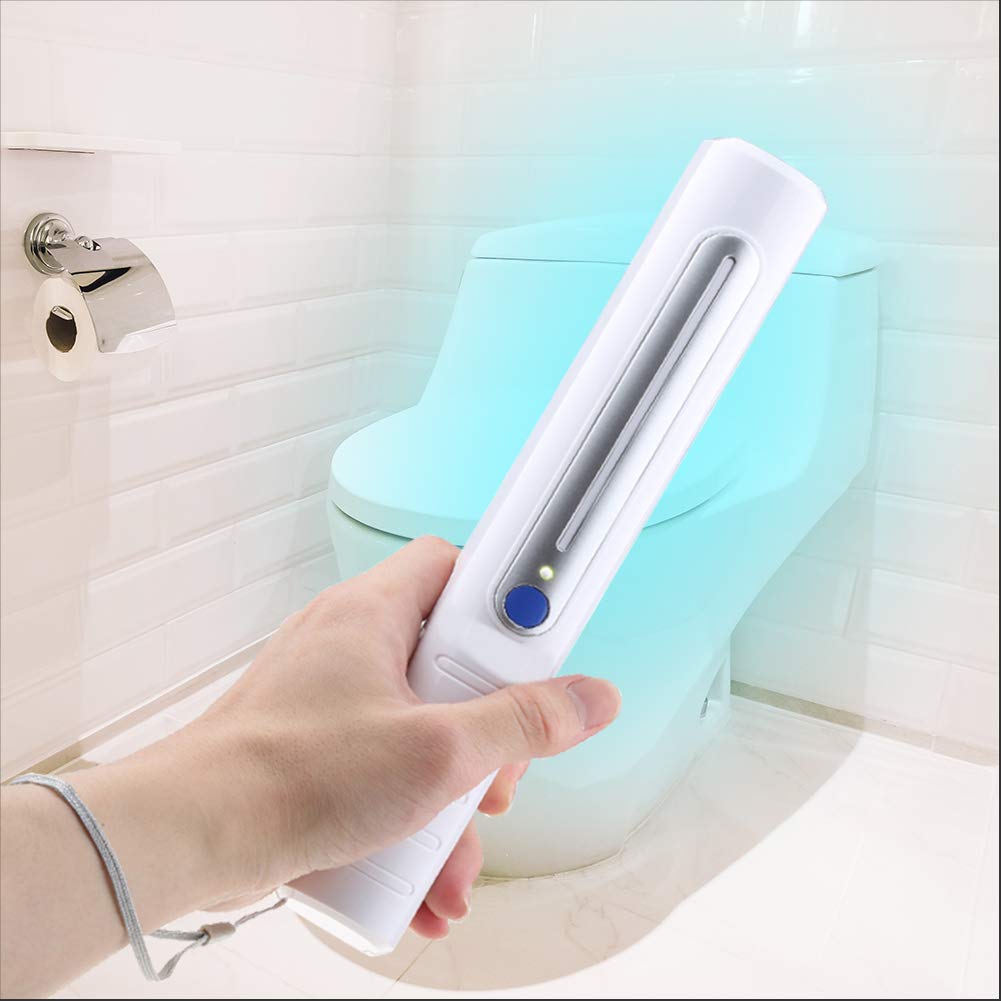 Steri Wand - Portable Ultra Violet Sanitizing Light Germ Wand UV Light Sanitizer Wand Germ Killer (White)