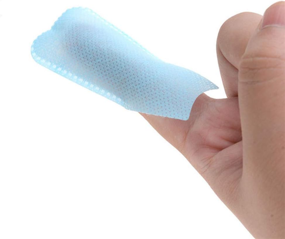 Disposable Deep Cleaning Teeth Wipes Finger Toothbrush Oral Teeth Wipes Finger Wipes Whitening Oral Cleaning Wipe for Oral Brush Ups 5 PCS