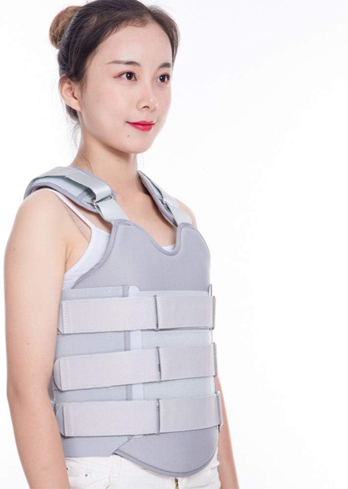 Thoracic Full Back Brace - Treat Kyphosis, Compression Fractures, Upper Spine Injuries, and Pre or Post Surgery with This Hard Lumbar Support