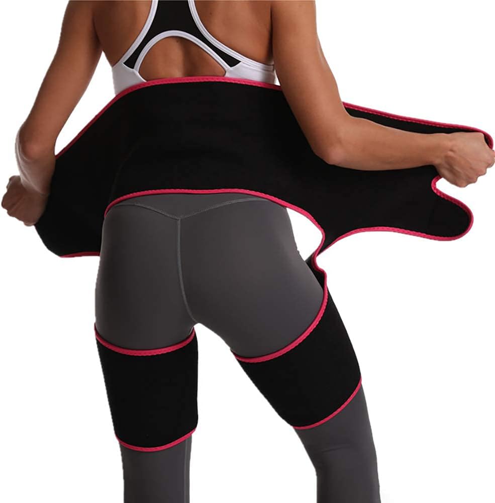Hip Support Thigh Compression Sleeve Groin Brace to Relieve Hip Pain Support for Hip Prosthesis Sciatica Quad Muscle Strains Fits for Fitness