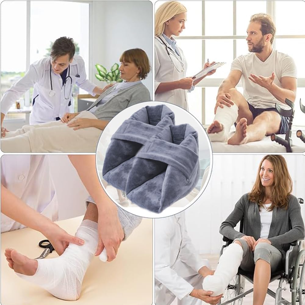 Heel Protector Cushion-Foot Support ,Anti-Decubitus Heel Pad for Heel Pain Relief, Bed Sores,