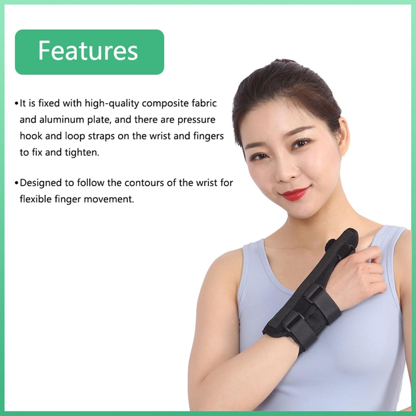 THUMB BRACE With Aluminum Support & 3 ADJUSTABLE STRAPS