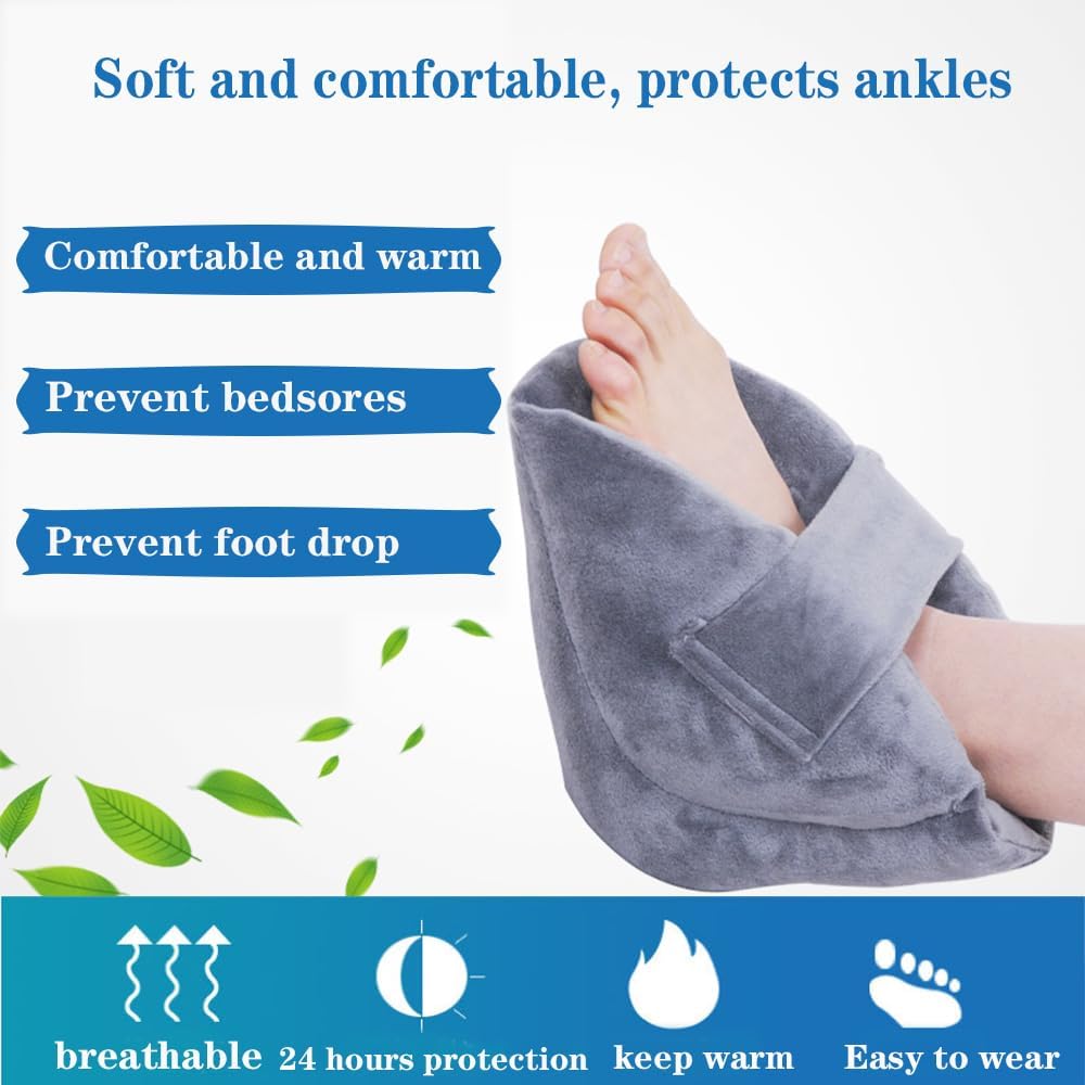 Heel Protector Cushion-Foot Support ,Anti-Decubitus Heel Pad for Heel Pain Relief, Bed Sores,