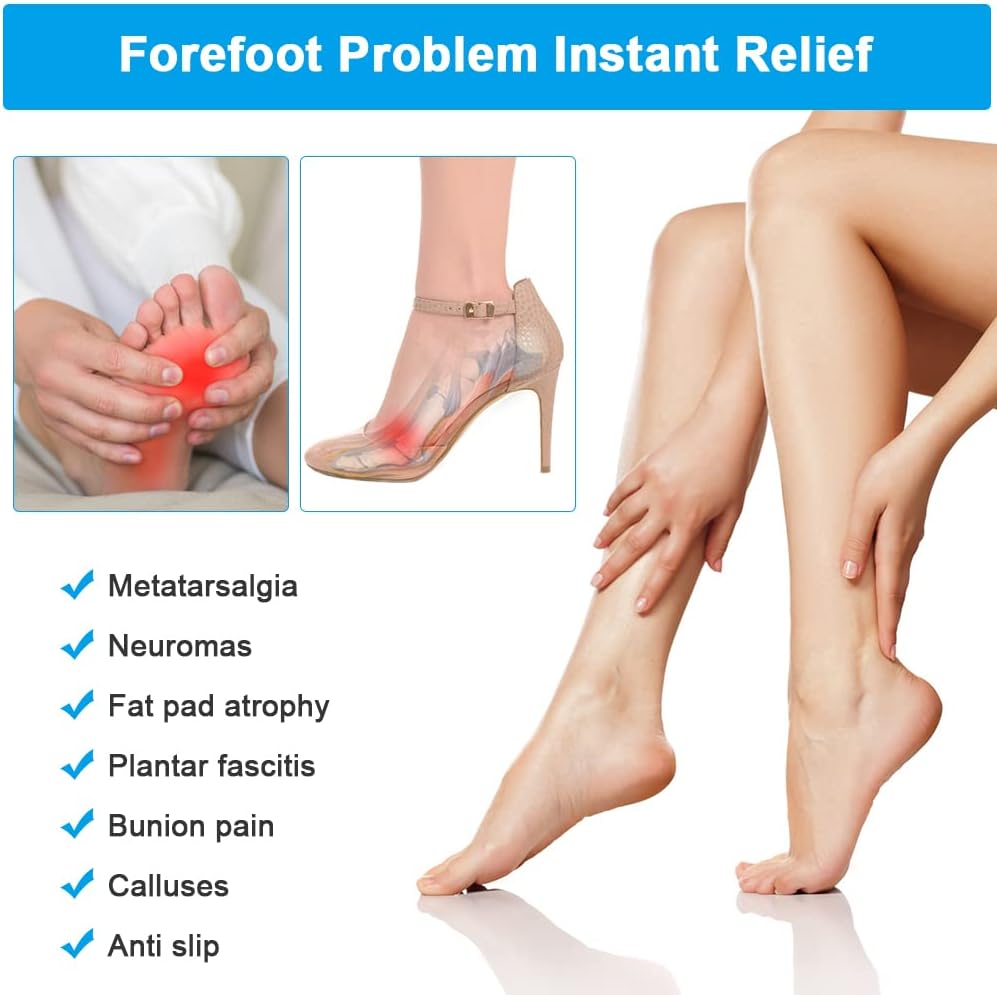 High Heels Pads Forefoot Gel Insoles Prevent Blisters and Calluses