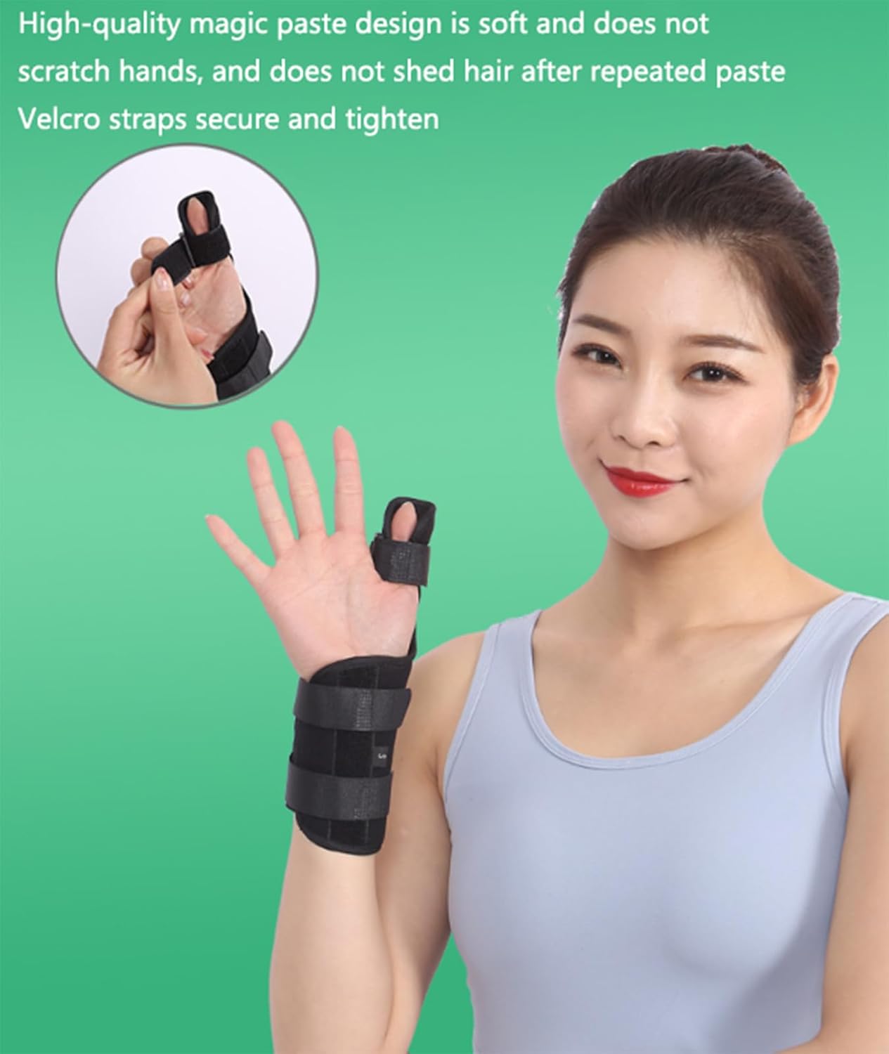 THUMB BRACE With Aluminum Support & 3 ADJUSTABLE STRAPS
