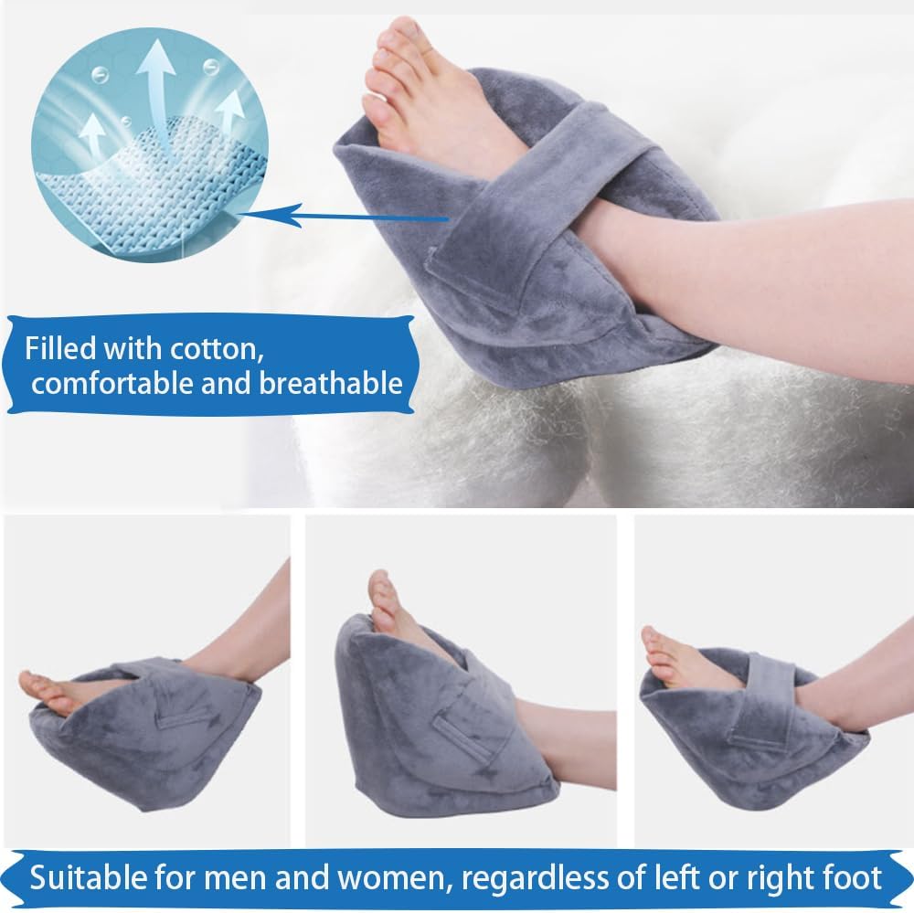 Heel Protector Cushion-Foot Support ,Anti-Decubitus Heel Pad for Heel Pain Relief, Bed Sores,