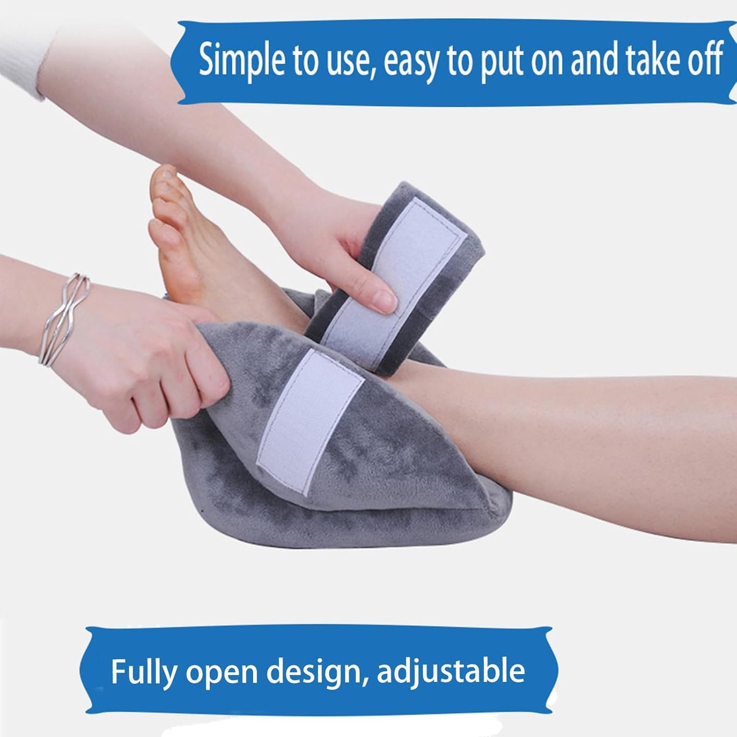 Heel Protector Cushion-Foot Support ,Anti-Decubitus Heel Pad for Heel Pain Relief, Bed Sores,
