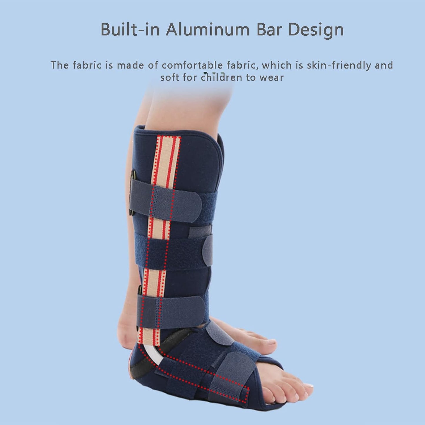 Foot Drop orthosis Children's Calf and Ankle Fixation Brace Leg