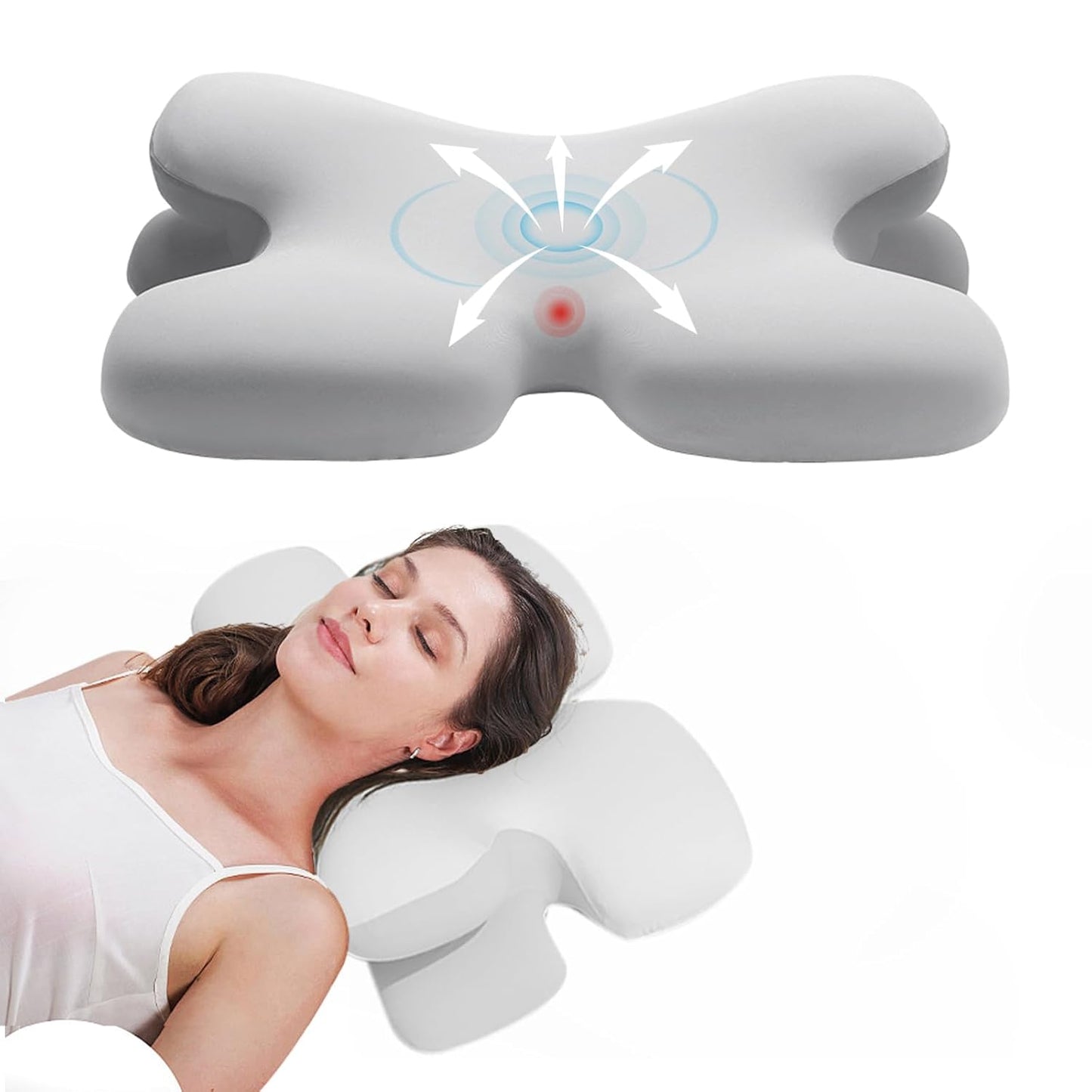 Orthopedic Butterfly Memory Foam Bed Pillow for Sleeping