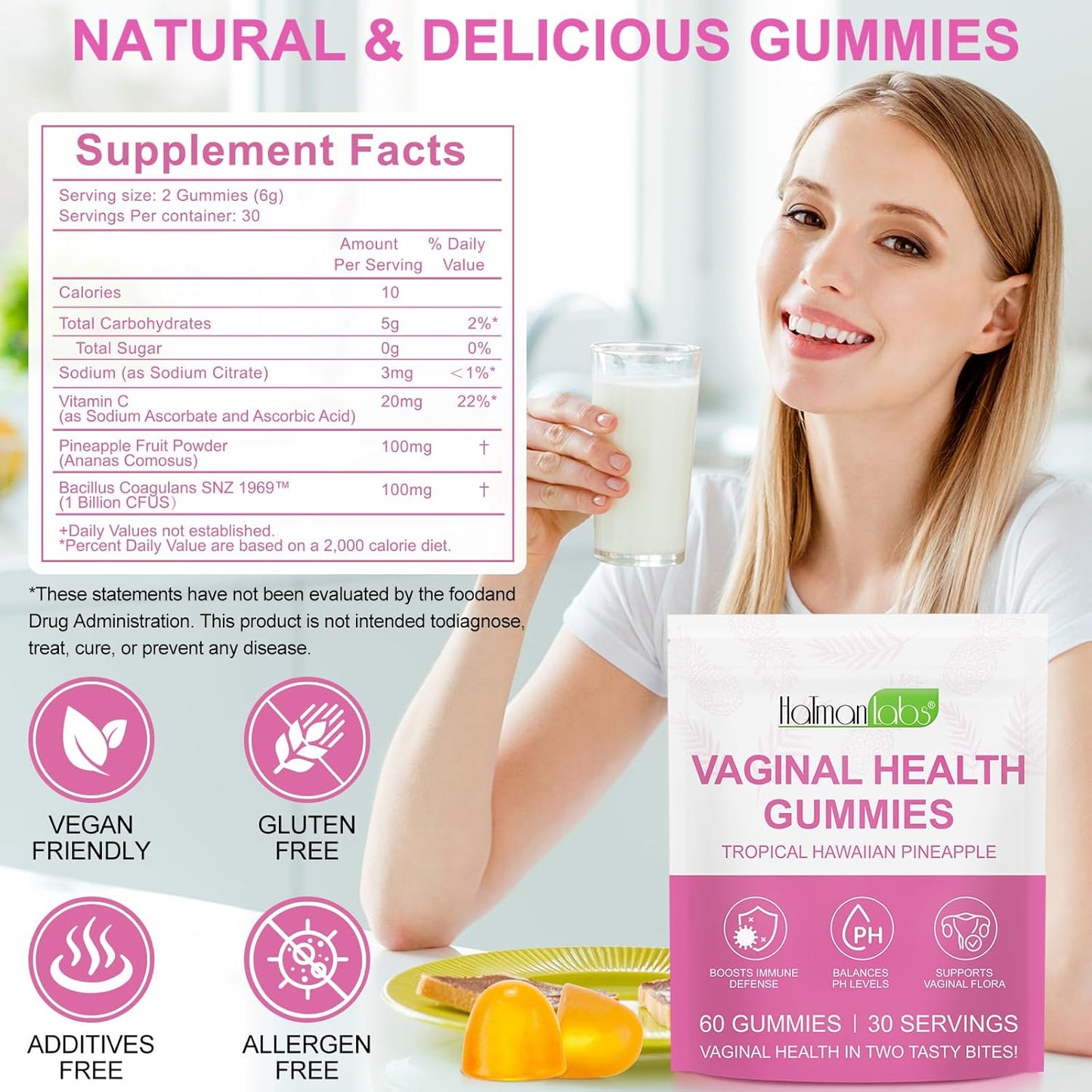 Vaginal Probiotic Gummies for Women