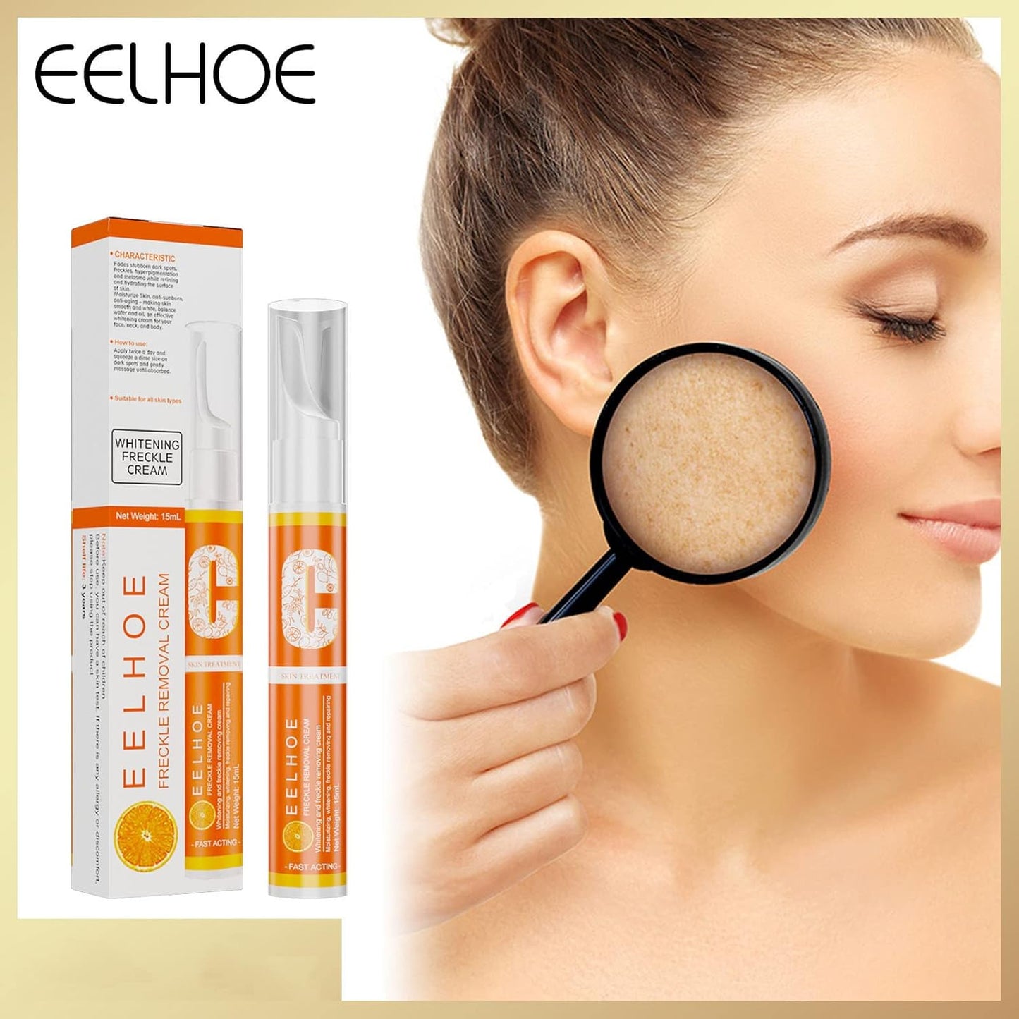 VC Whitening Freckle Cream Pen, Effective Remove Melasma Acne Spots (1PC)