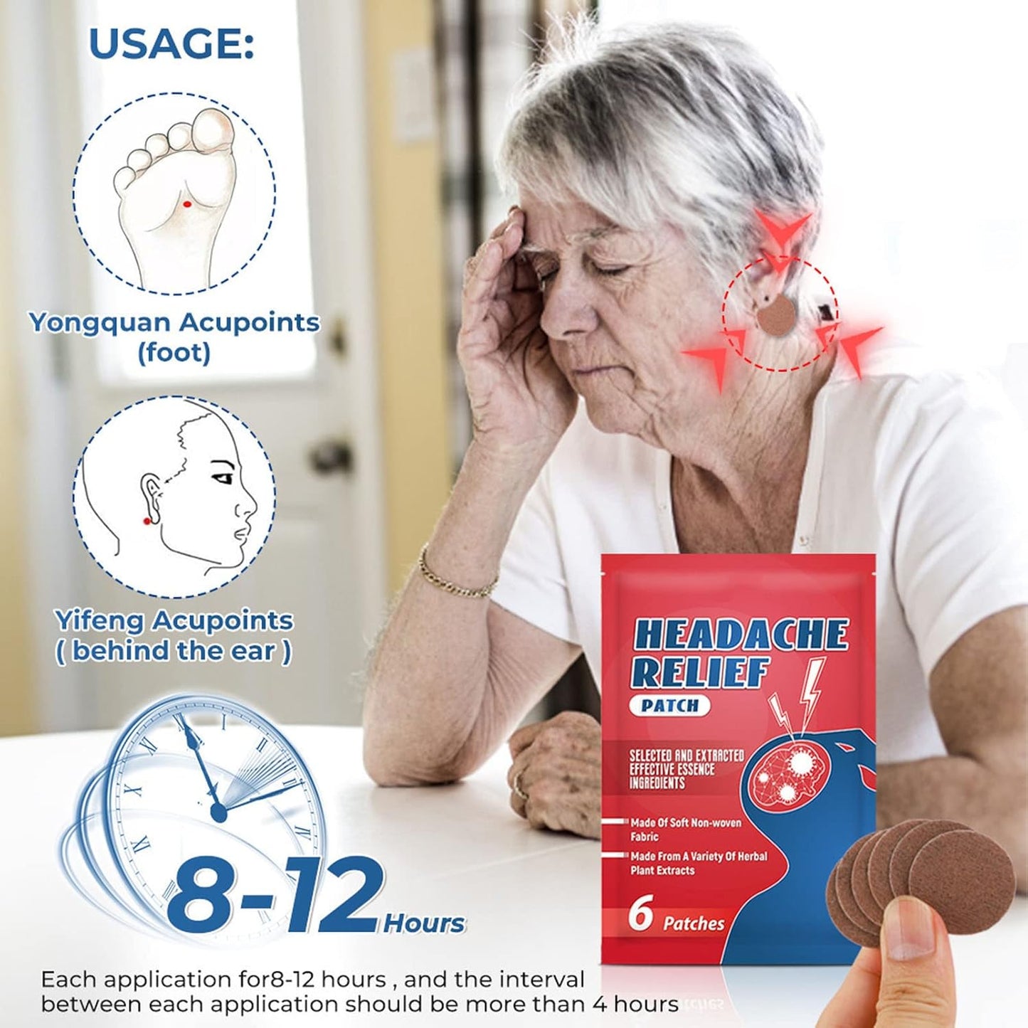 Headache Relief Patch 30pcs