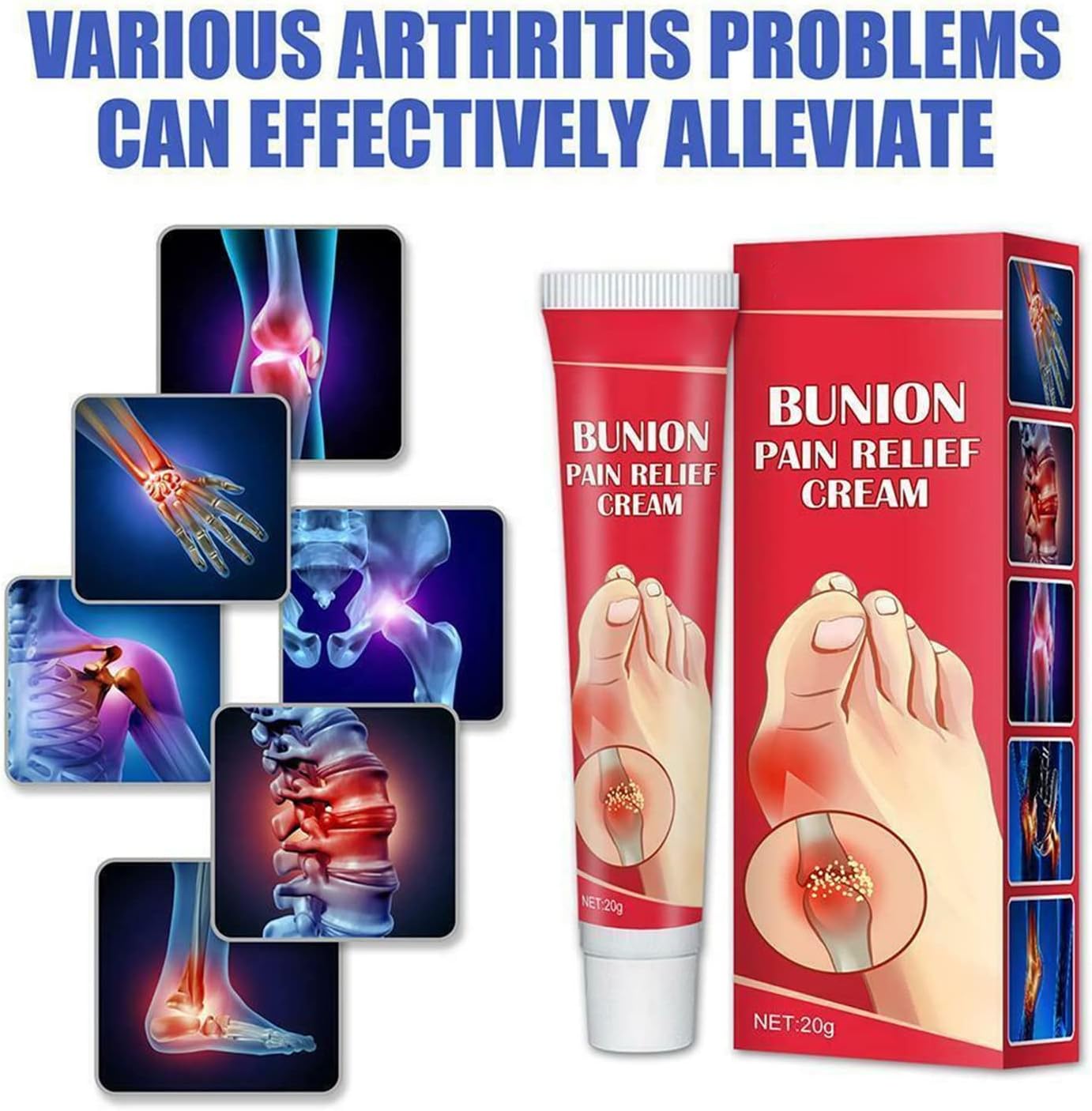 Bunion Toe Stiffness Relief Cream,