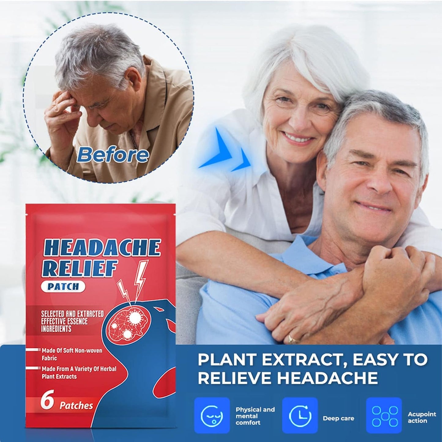 Headache Relief Patch 30pcs