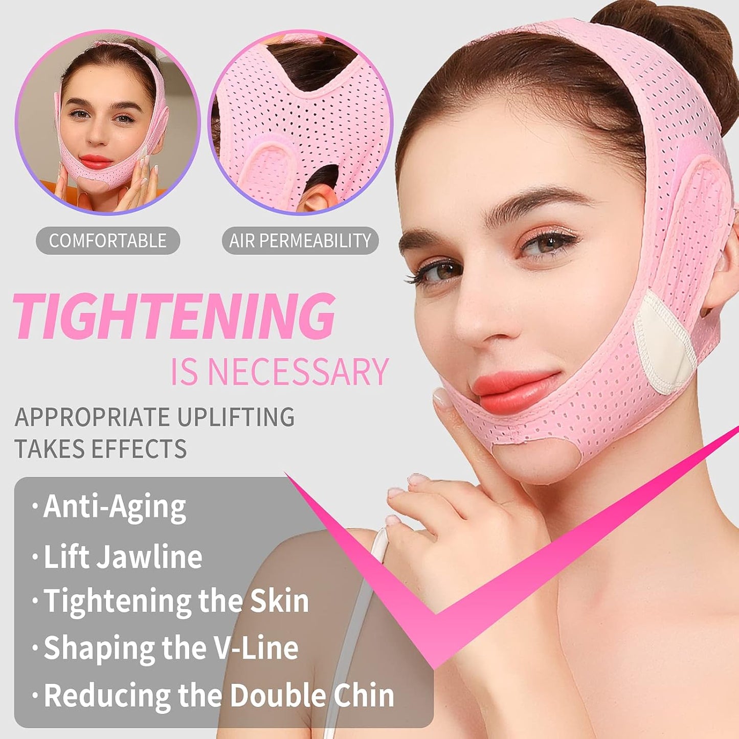 V Line Lifting Mask, Double Chin Reducer