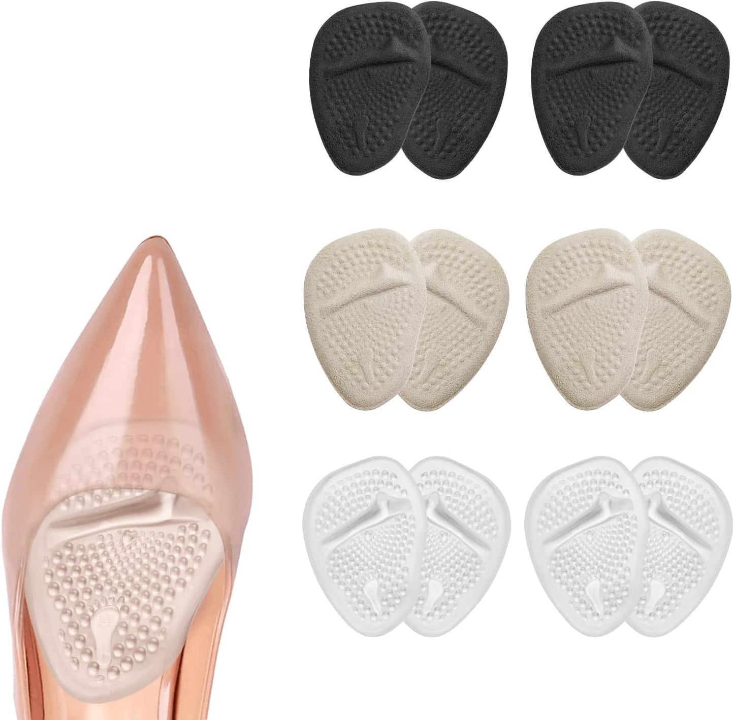 High Heels Pads Forefoot Gel Insoles Prevent Blisters and Calluses