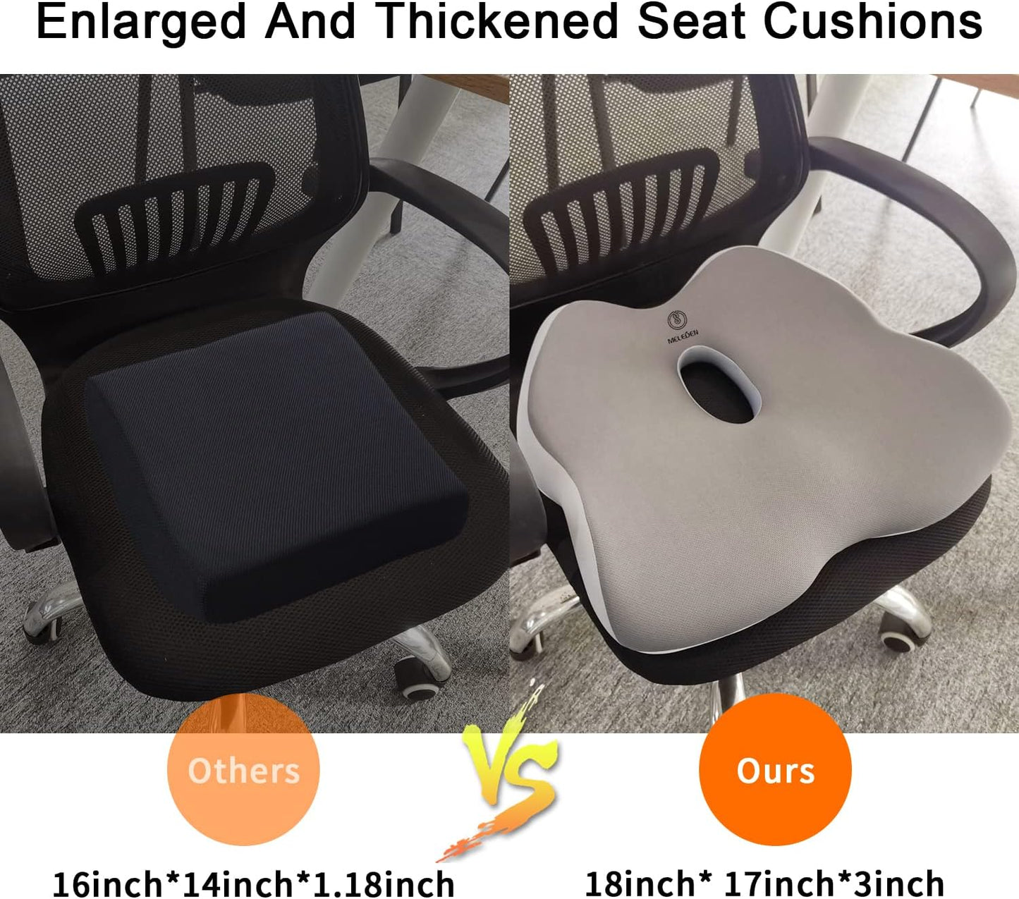 Coccyx Orthopedic Memory Foam Seat Cushion