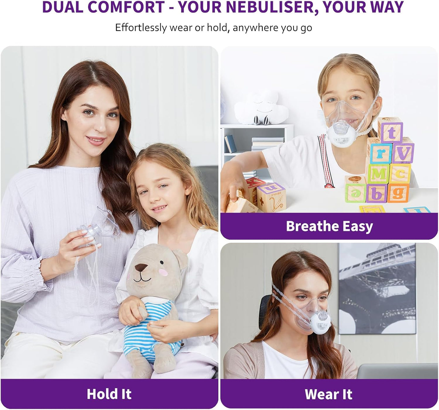 FEELLIFE PORTABLE MESH NEBULIZER AIR MASK