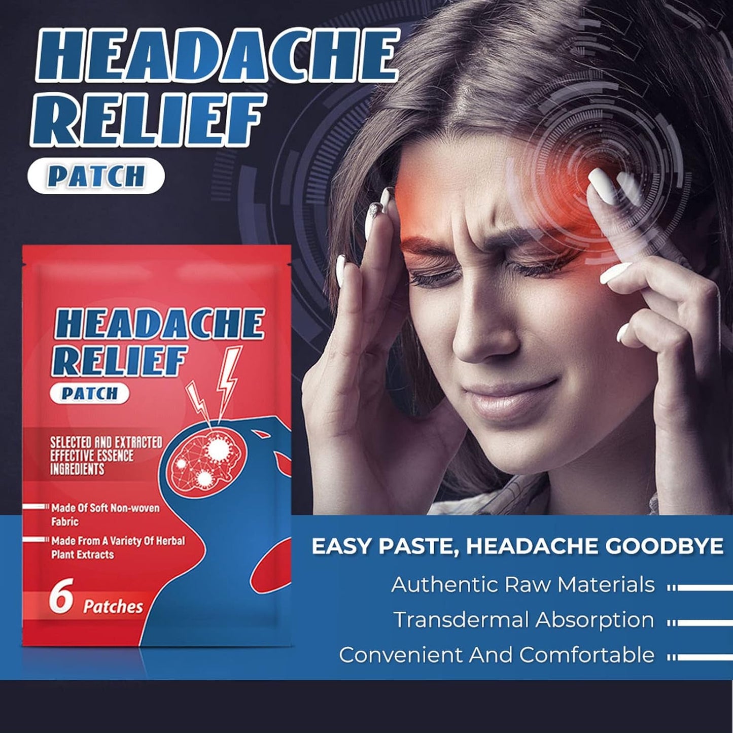 Headache Relief Patch 30pcs