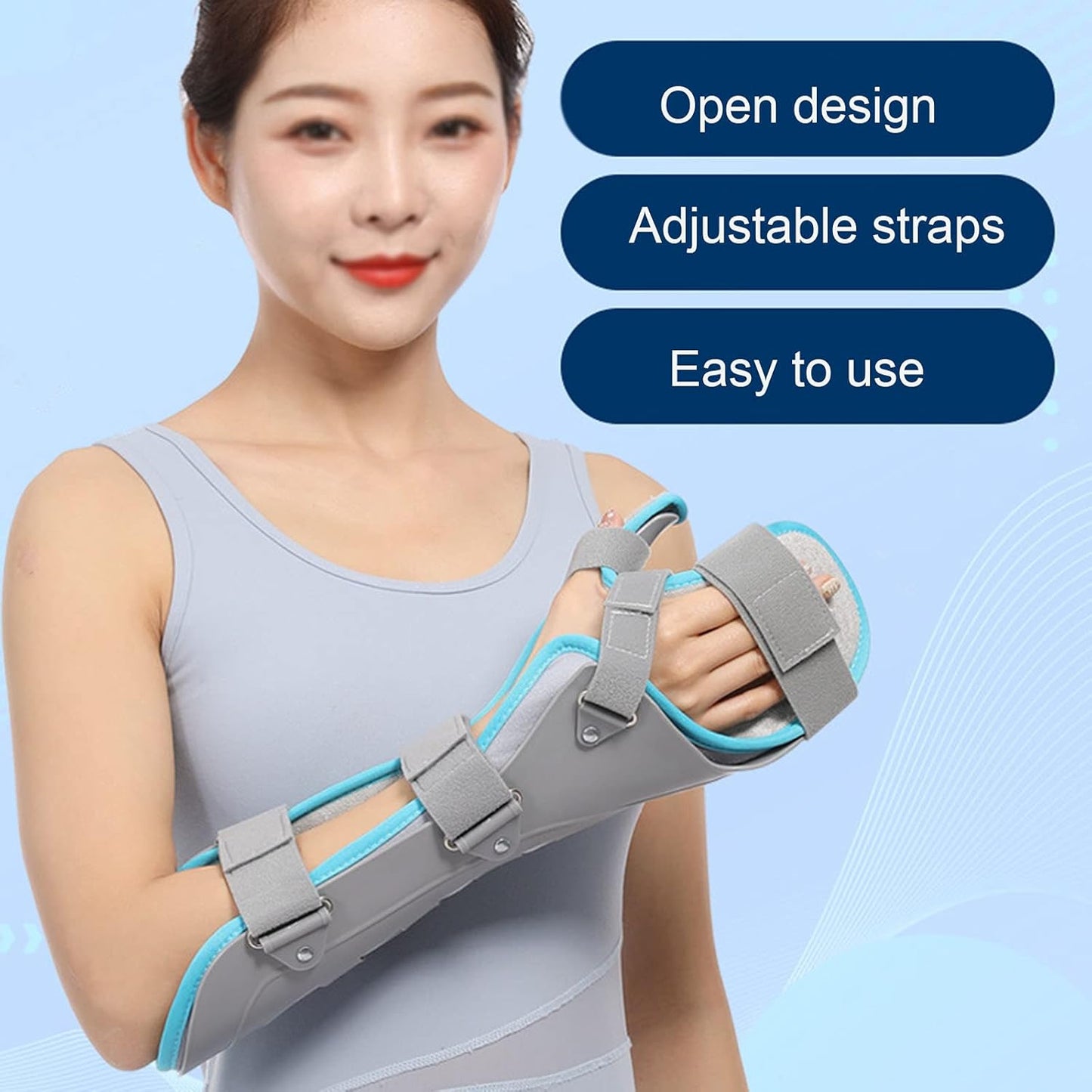 Wrist Splint Support Immobilizer for Sprain Arthritis Tendonitis Pain Relief