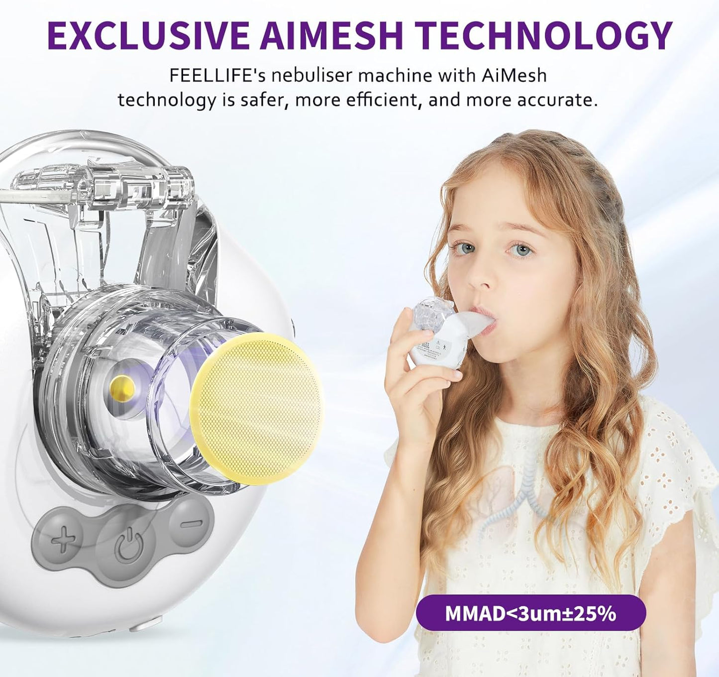 FEELLIFE PORTABLE MESH NEBULIZER AIR MASK