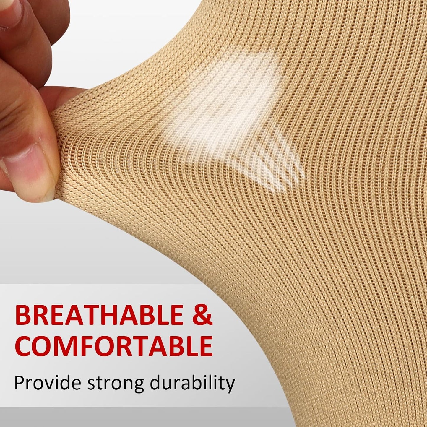 Ailaka Medical Zipper Compression Socks, 15-20 mmHg Knee High Open Toe Compression Socks for Men Women, Support Socks for Varicose Veins, Edema
