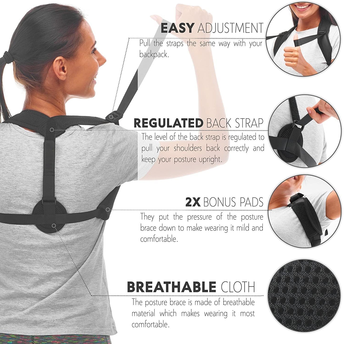 Posture Corrector Discreet Design - Clavicle Support