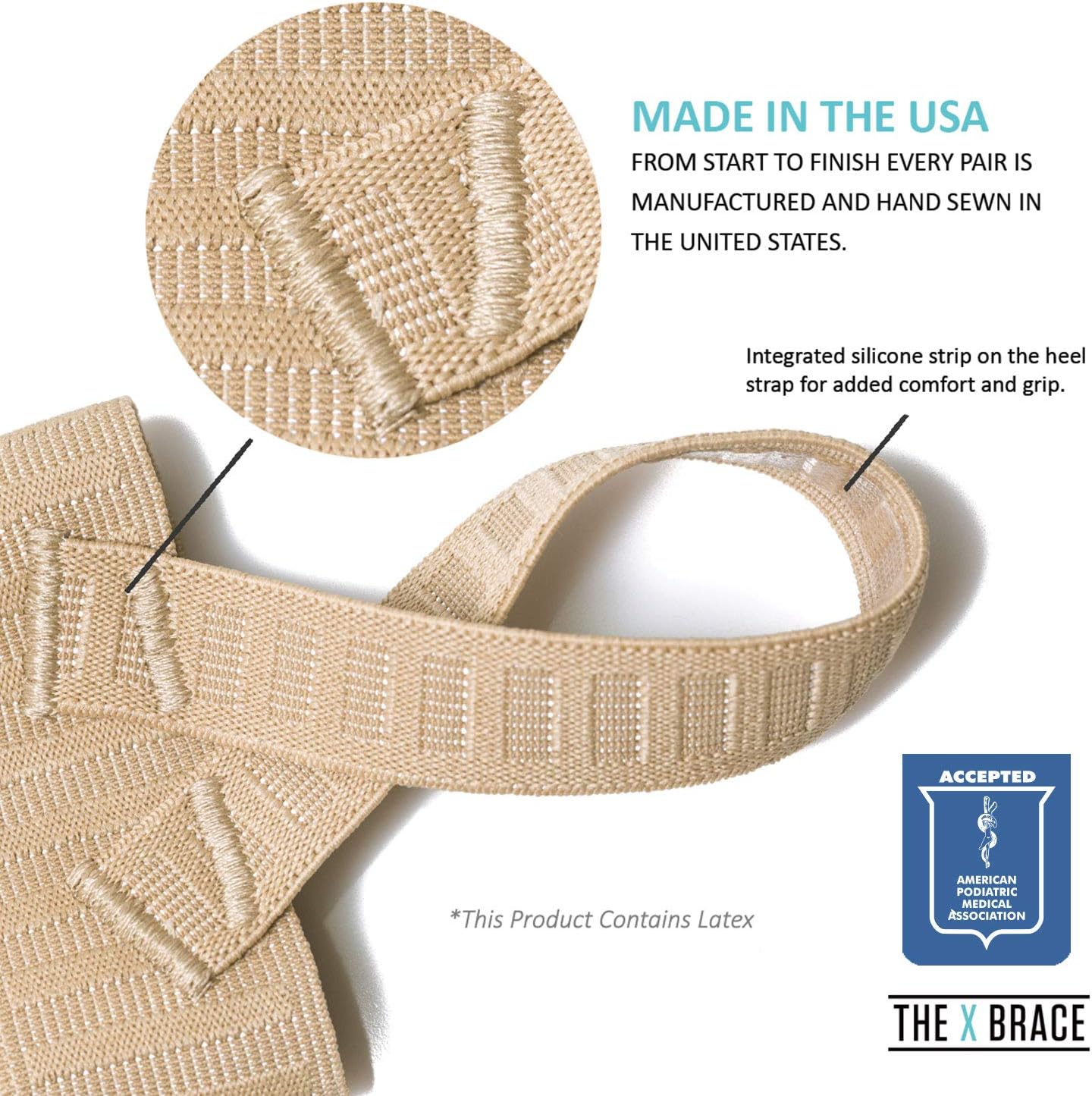 The Original X Brace - Arch Support Brace and Compression for Plantar Fasciitis, Flat Feet, Fallen Arches, Over-Pronation and Heel Pain