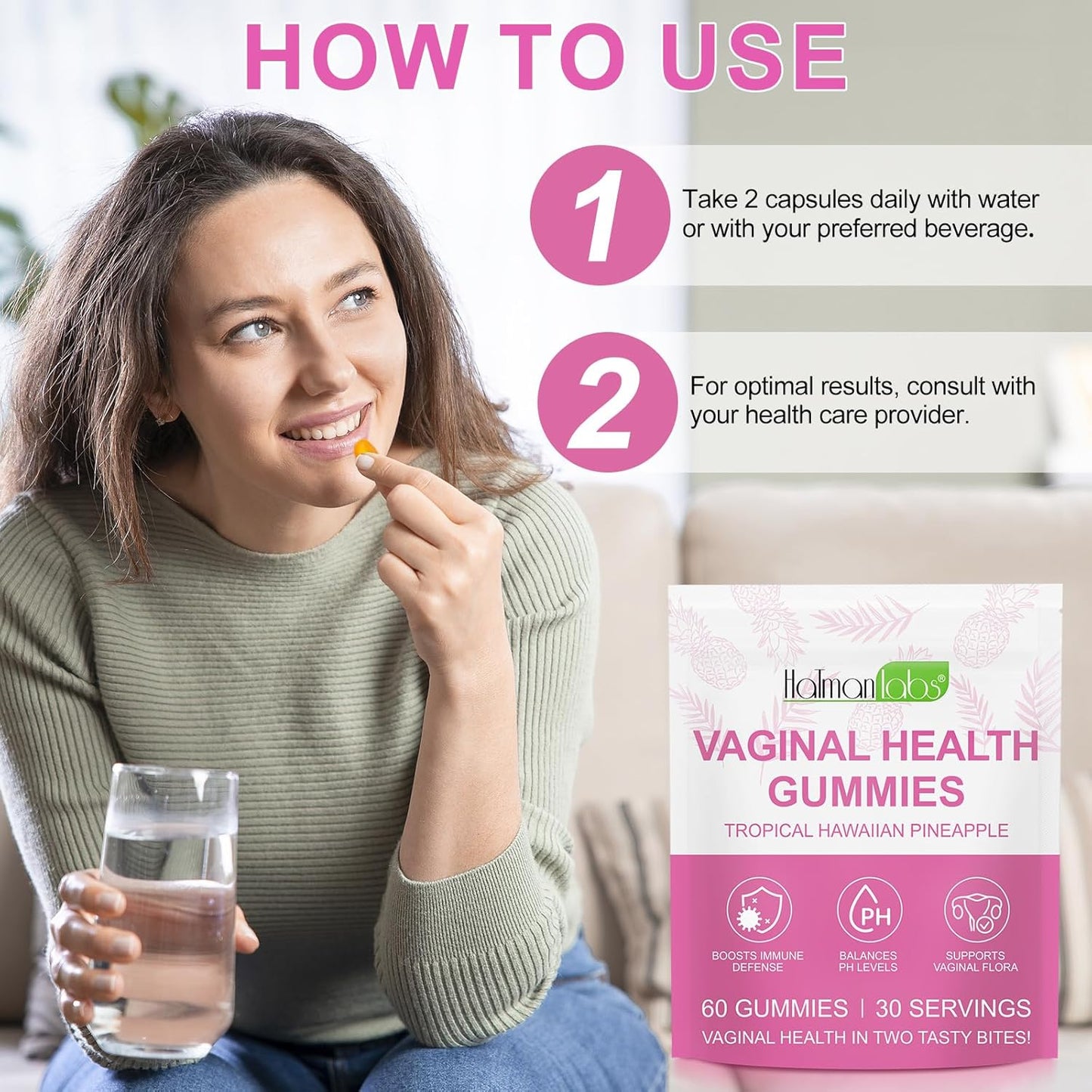 Vaginal Probiotic Gummies for Women