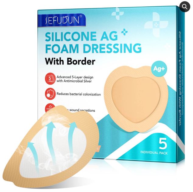 Sefudun Silicone AG Foam Dressing