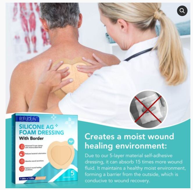 Sefudun Silicone AG Foam Dressing