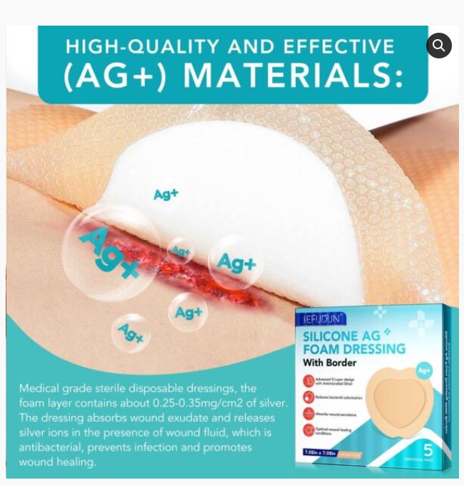 Sefudun Silicone AG Foam Dressing