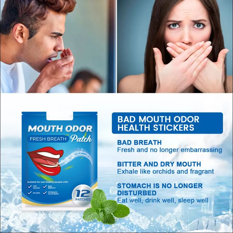 Anti Odor Fresh Breath Patch Bitter Dry Mouth