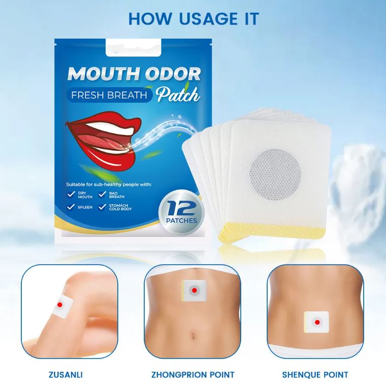 Anti Odor Fresh Breath Patch Bitter Dry Mouth