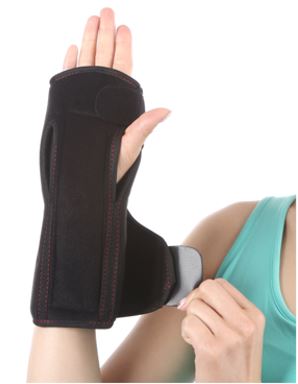 Thickened Breathable Carpal Tunnel Wrist Brace Double Hole Design Left Hand Right
