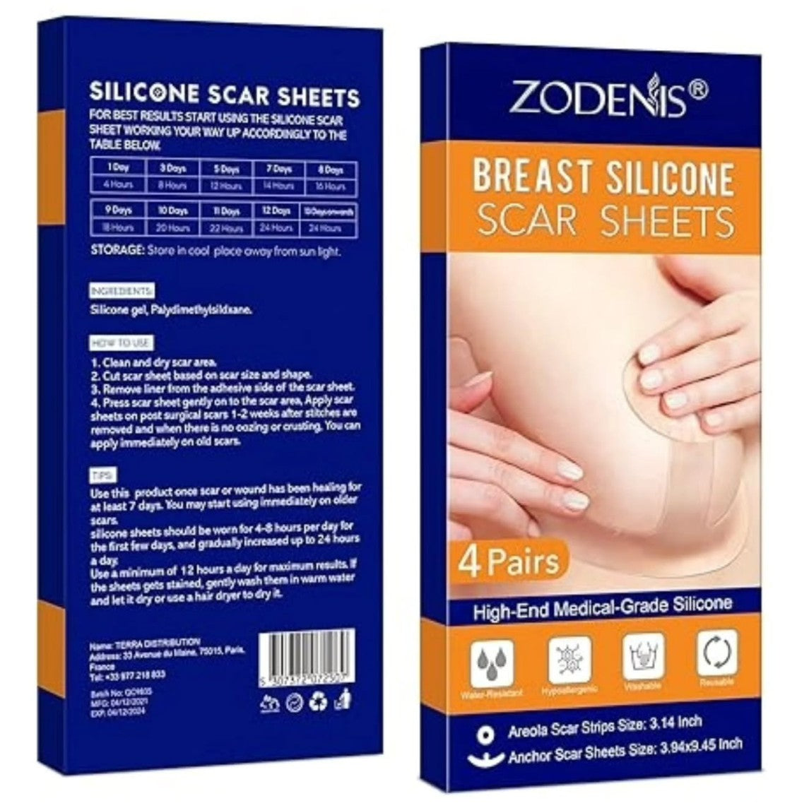 Medical Grade Silicone Scar Sheets for Breast Scar Treatment