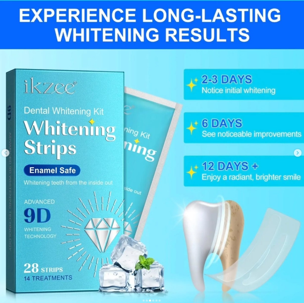 9D Teeth Whitening Strips