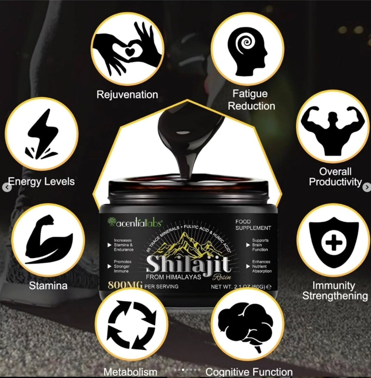 Pure Himalayan Shilajit Resin 60g