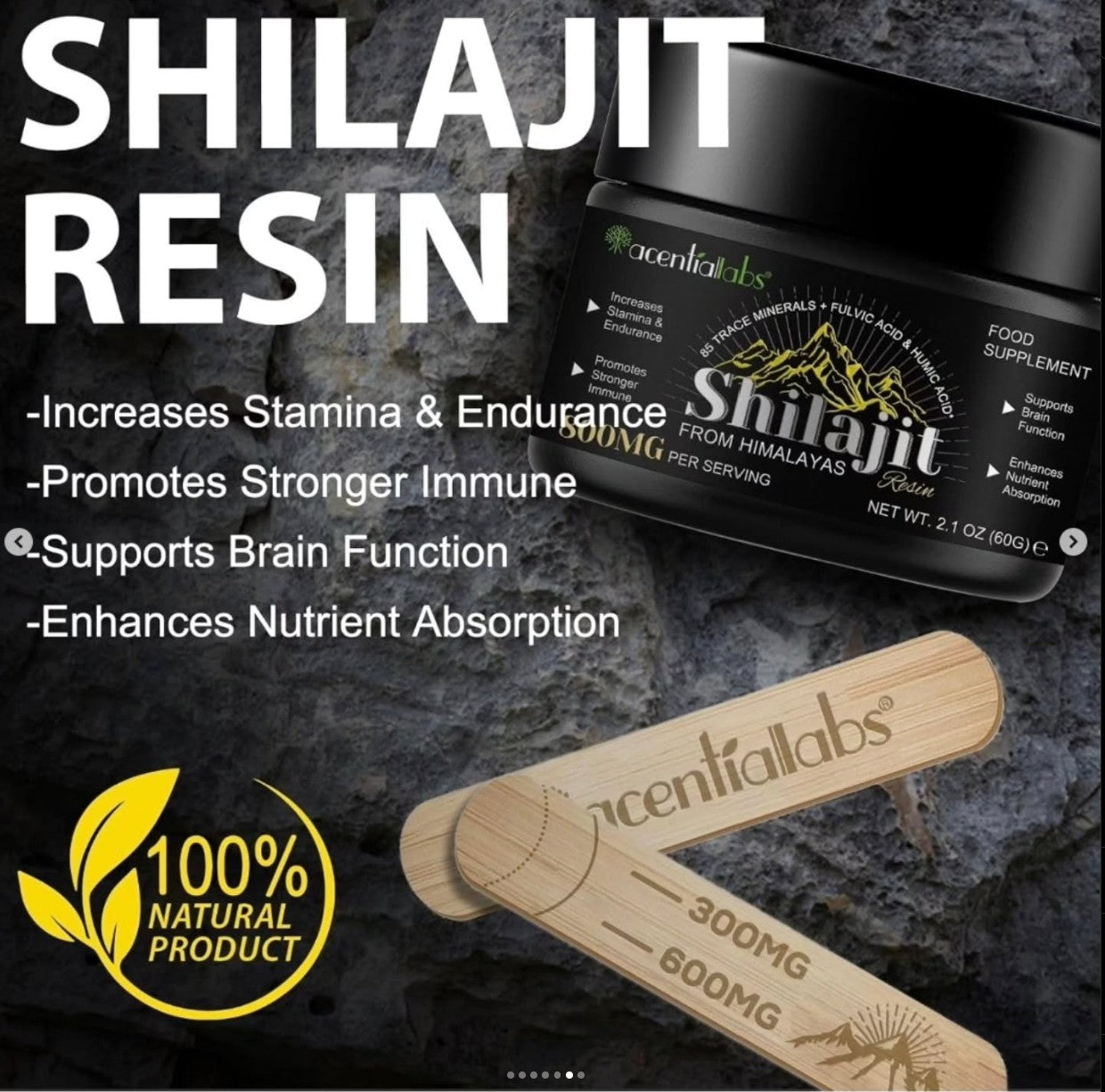 Pure Himalayan Shilajit Resin 60g