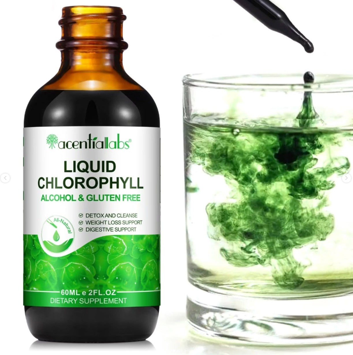 Chlorophyll Liquid Drops