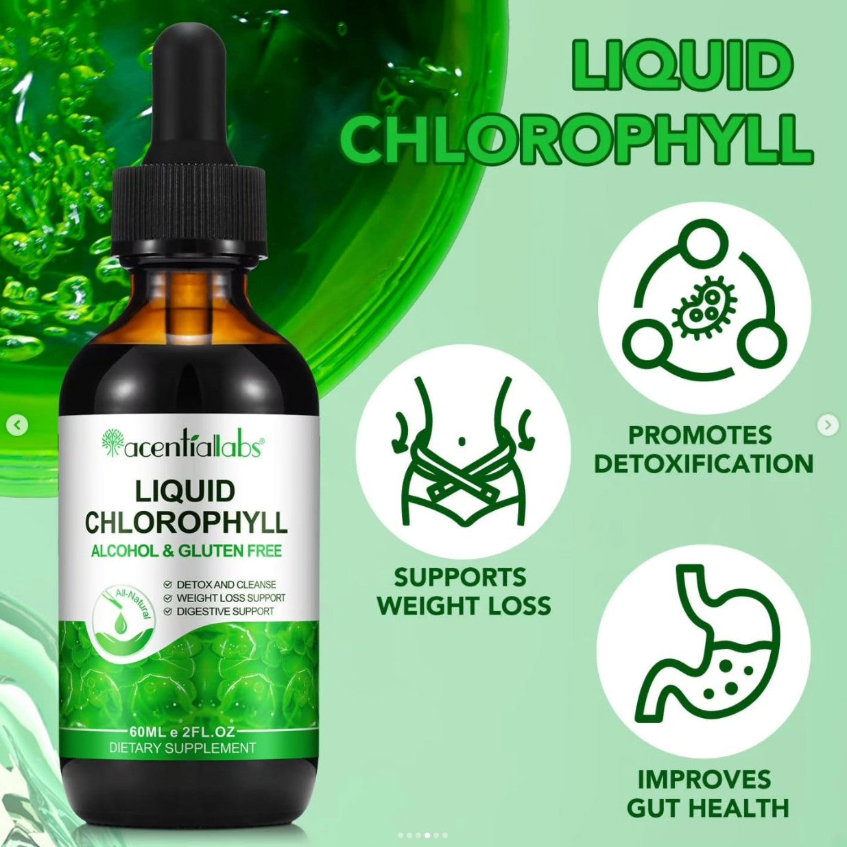 Chlorophyll Liquid Drops