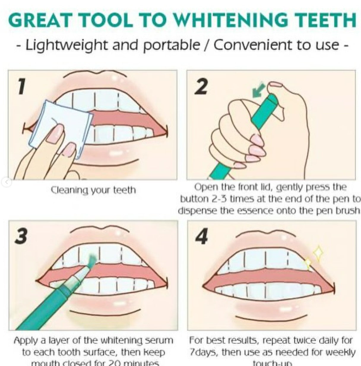 Vibrant Glamour teeth whitening pen