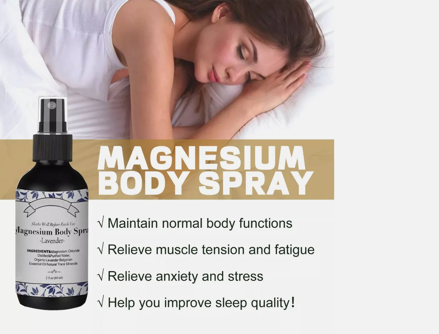 Organic Magnesium Oil Spray – 60 ml