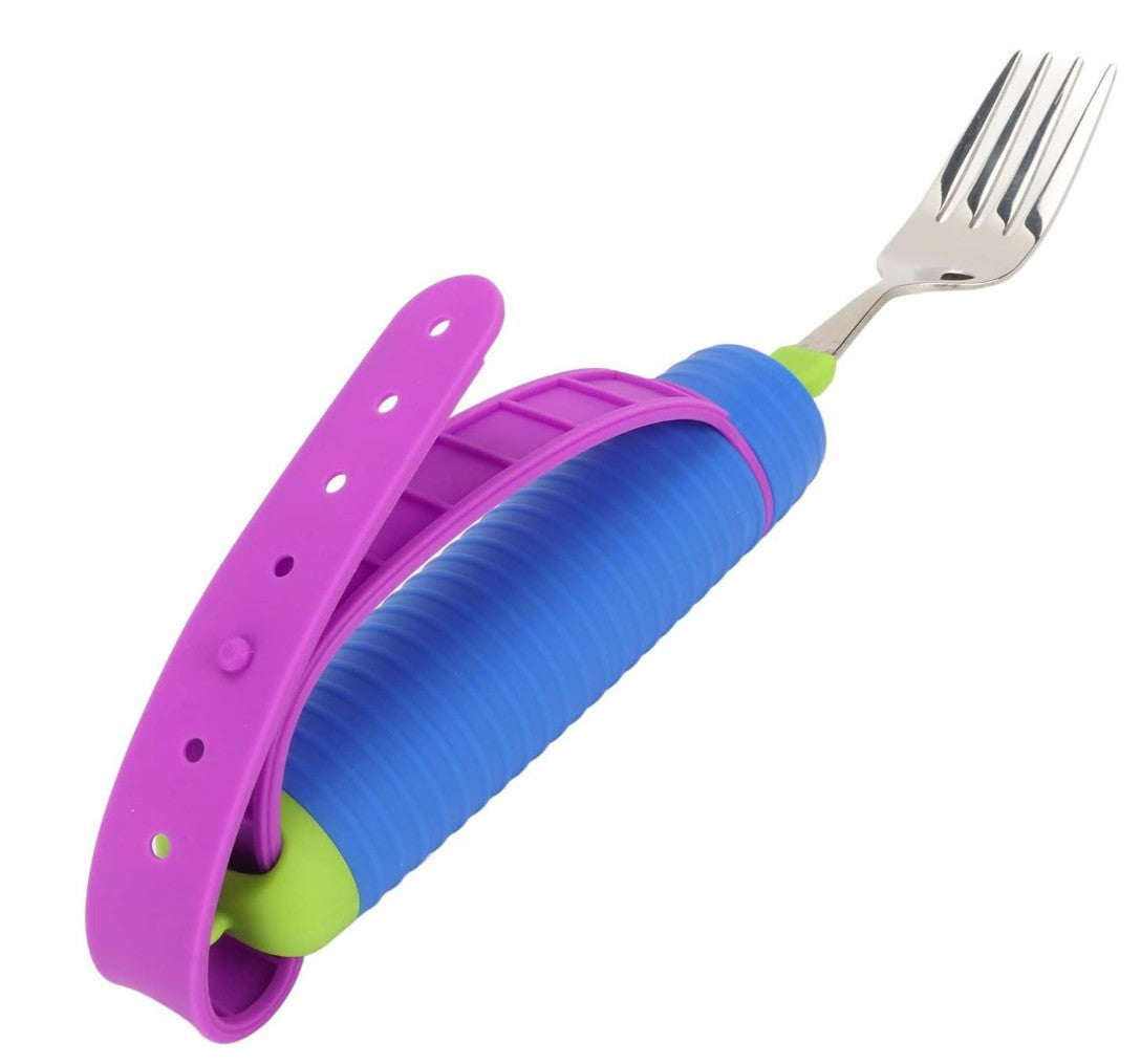 360 Degree Adaptive Utensil Fork, Stainless Steel Adjustable, Easy Grip Fork