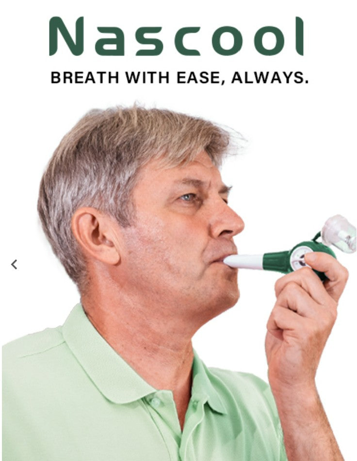 Nascool Breathing Exercise Device for Lungs, Inspiratory Respiratory Muscle Trainer for Athletes, Lung Exerciser Device