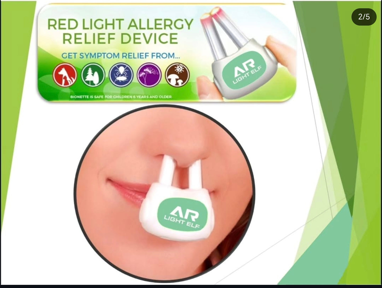 AR Light Elf Cold Red Light Therapeutic Instrument for Rhinallergosis