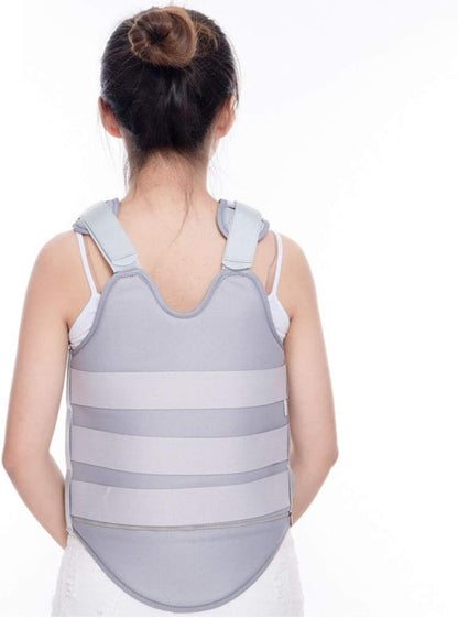 Thoracic Full Back Brace - Treat Kyphosis, Compression Fractures, Upper Spine Injuries, and Pre or Post Surgery with This Hard Lumbar Support